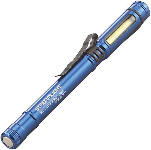 Streamlight Stylus Pro COB Pen Blue Smooth Water Resistant Flashlight 66708