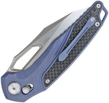 Defcon Recon Axis Lock Blue & Black Titanium Folding Pocket Knife 91321