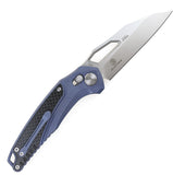 Defcon Recon Axis Lock Blue & Black Titanium Folding Pocket Knife 91321