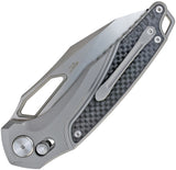 Defcon Recon Axis Lock Gray & Black Titanium Folding Pocket Knife 9132