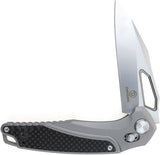 Defcon Recon Axis Lock Gray & Black Titanium Folding Pocket Knife 9132