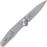 Defcon Fulcrum Leverage Lock Gray Titanium Folding Bohler M390 Knife T9617