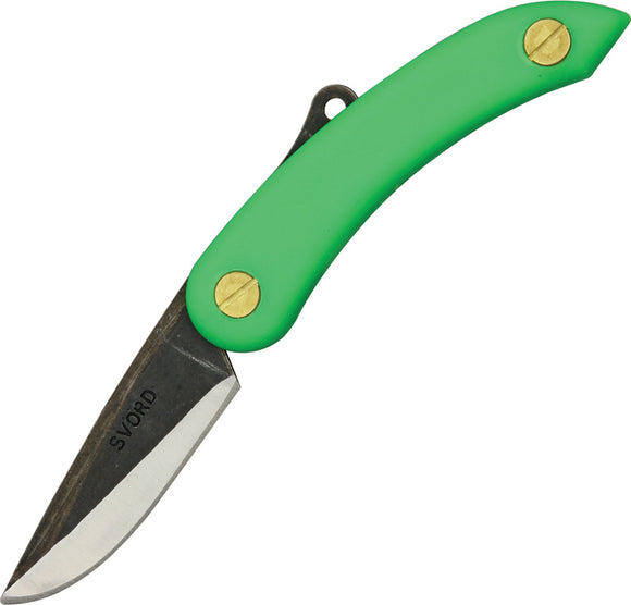 Svord Mini Peasant Green Handle High Carbon Tool Steel Folding Knife 142