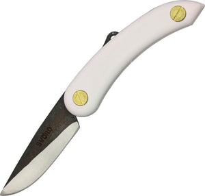 Svord Mini Peasant White Handle High Carbon Tool Steel Folding Knife 144