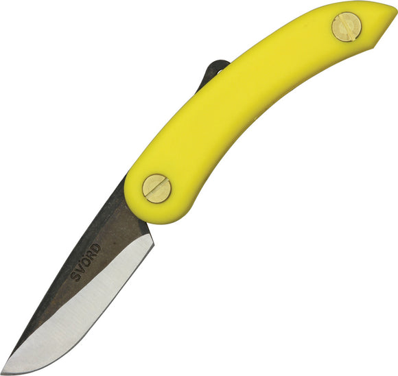Svord Mini Peasant Yellow Handle High Carbon Tool Steel Folding Knife 146