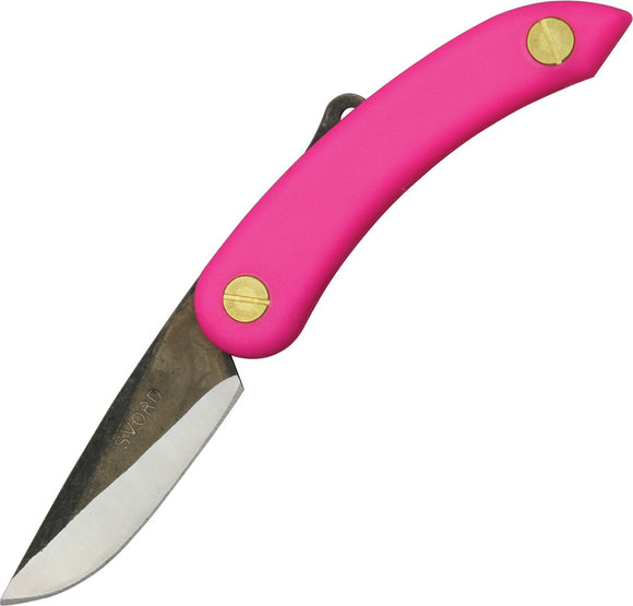 Svord Mini Peasant Pink Handle High Carbon Tool Steel Folding Knife 148