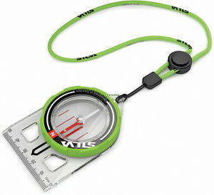Silva Adjustable Wrist Green Lanyard Trail Run Compass w/ Scale Card