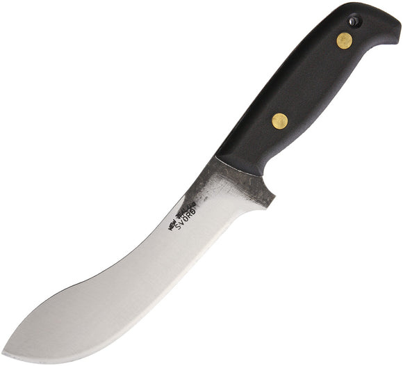 Svord Curved Skinner Black Smooth Carbon Steel Fixed Blade Knife 67L