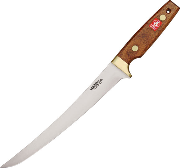 Svord Deluxe Fish Fillet Brown Wood Stainless Steel Fixed Blade Knife 950B