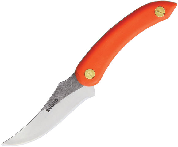 Svord AM Kiwi Orange Polypropylene 15N20 Stainless Fixed Blade Knife AMKIOR
