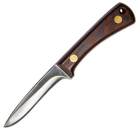 Svord Bird and Trout Wenge Brown Smooth Wood 15N20 Fixed Blade Knife BNT2