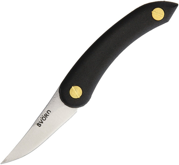 Svord Chip Thwitel Whittler Black Polypropylene 15N20 Fixed Blade Knife CHWBK