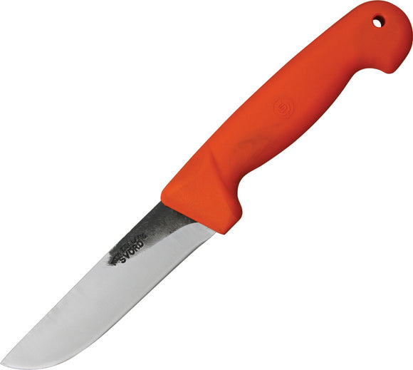 Svord Kiwi General Outdoors Orange Handle Carbon Steel Fixed Knife KGO