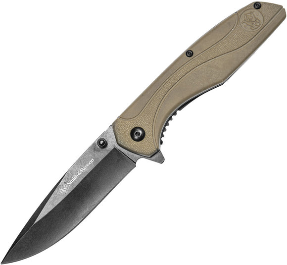 Smith & Wesson Linerlock Black Folding Pocket Knife 1084313