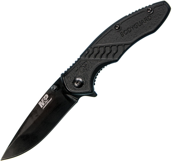 Smith & Wesson Bodyguard Black Linerlock Folding Knife 1085891