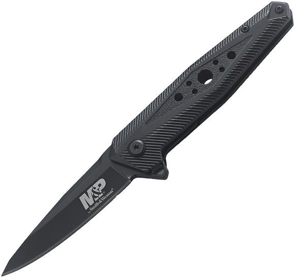 Smith & Wesson M&P Linerlock Black Folding Stainless Pocket Knife 1100074
