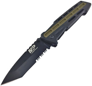 Smith & Wesson M&P Linerlock Black GFN Folding Stainless Pocket Knife 1100082