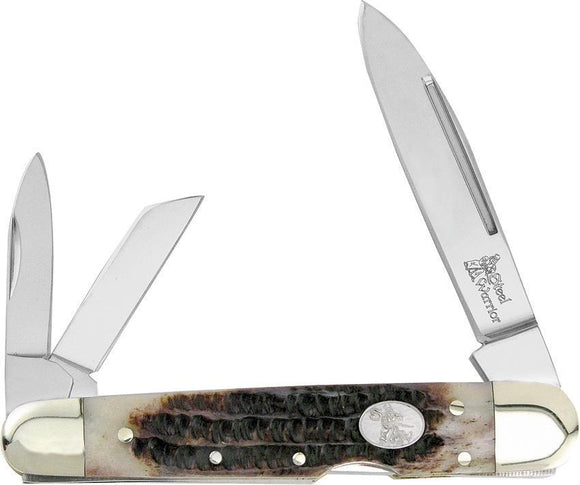 Frost Cutlery Lockback Whittler Bone Winter Stainless Folding Knife