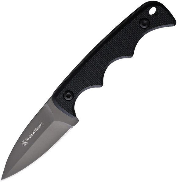 Smith & Wesson H.R.T. Black G10 Stainless Steel Fixed Blade Knife 1193157