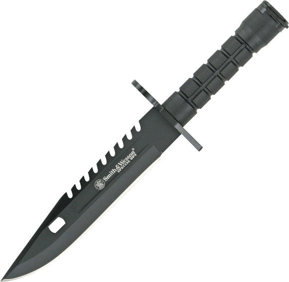 Smith & Wesson Special Ops Combat Black Stainless Fixed Blade Knife 3B