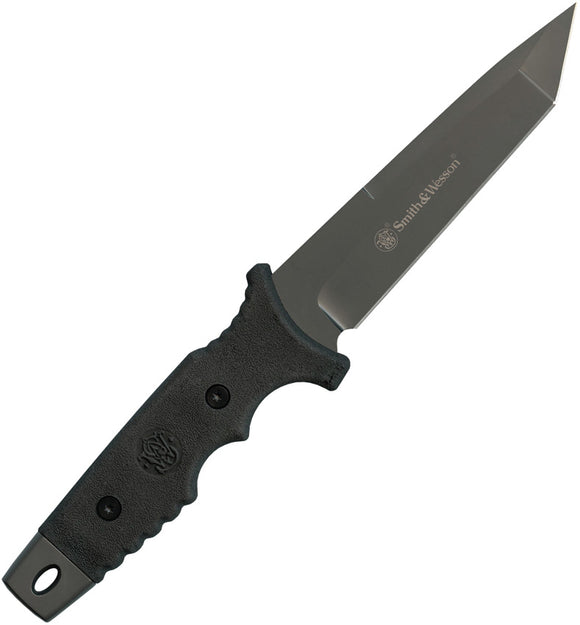 Smith & Wesson Black Tactical 9Cr17 High Carbon Steel Tanto Fixed Blade Knife 7