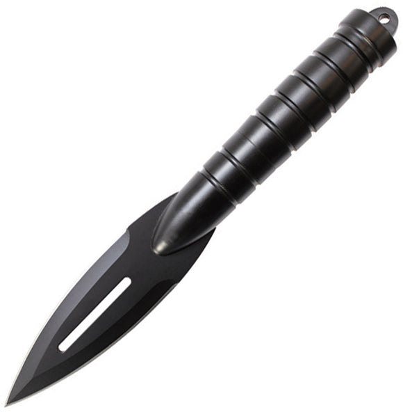 Smith & Wesson Black Aluminum Spear Fixed Blade Knife w/ Sheath 8