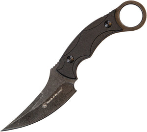Smith & Wesson M&P Black G10 Stainless Karambit Fixed Blade Neck Knife 995