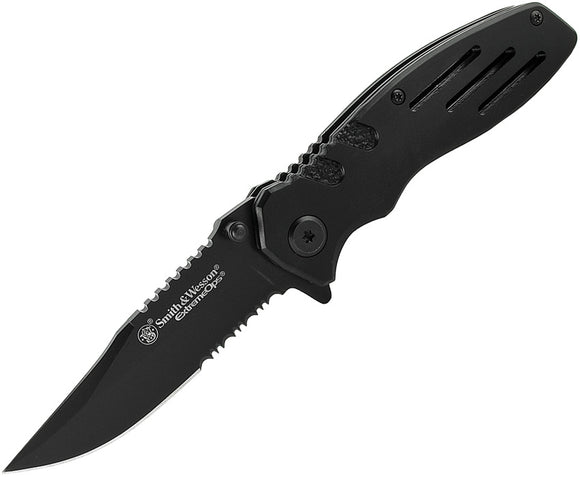 Smith & Wesson Extreme Ops Linerlock Aluminum Folding Pocket Knife A24S
