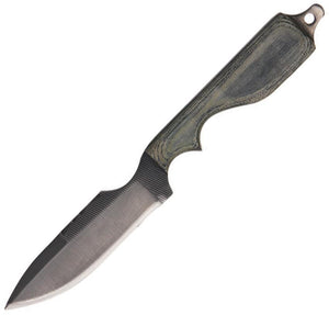 Anza SWAT Black Micarta Handle 9.25" Blued Carbon Steel Fixed Blade Knife