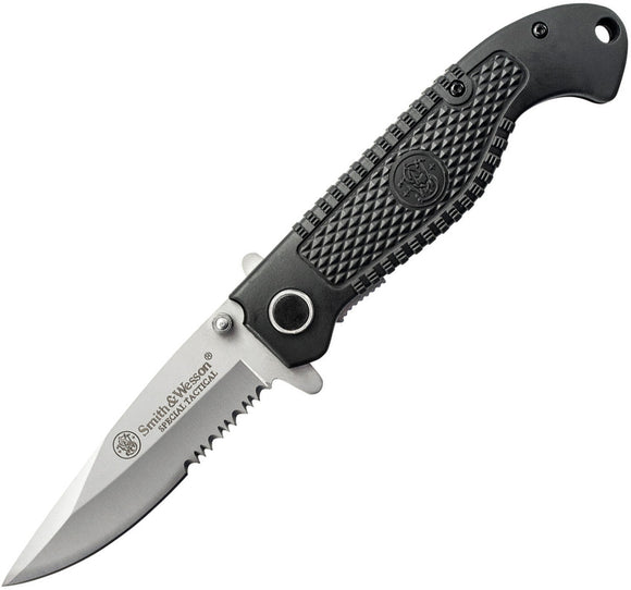 Smith & Wesson Tactical Black Linerlock Folding Knife TACSDCP