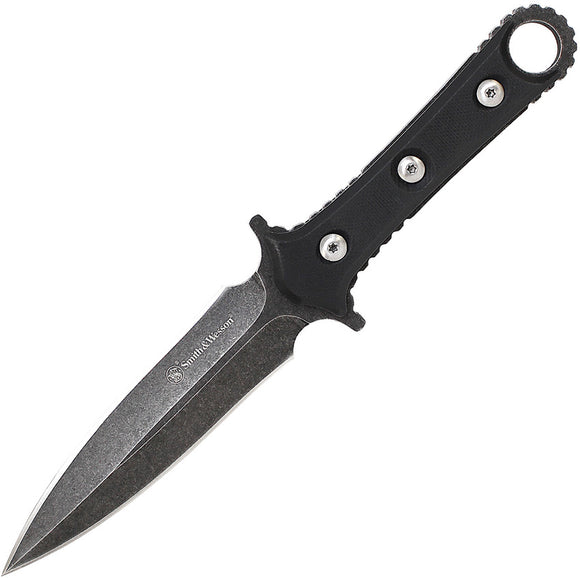 Smith & Wesson Full Tang Boot Black G10 8Cr13MoV Fixed Blade Knife F606
