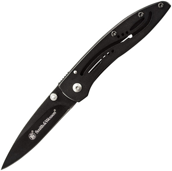 Smith & Wesson Little Pal Framelock Black Folding 7Cr17MoV Pocket Knife LPBCP