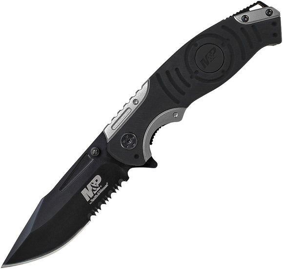 Smith & Wesson M&P Linerlock Aluminum Folding Stainless Pocket Knife MP13GS