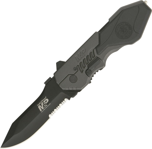 Smith & Wesson M&P Large Linerlock A/O Folding Stainless Pocket Knife MP4LS