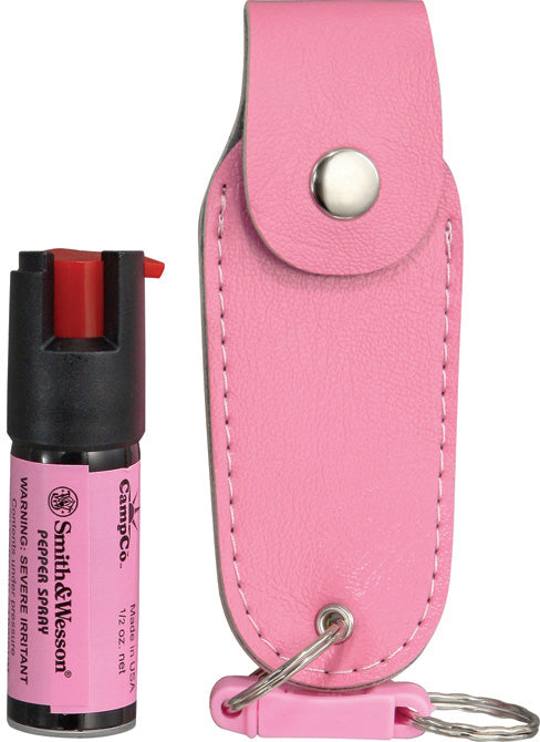 Smith & Wesson Pink Pepper Spray Self-Defense Police Keychain P1203P