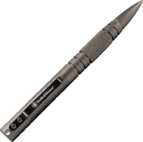 Smith & Wesson Silver Gray T6061 Aluminum Military & Police Tactical Pen PENMPS