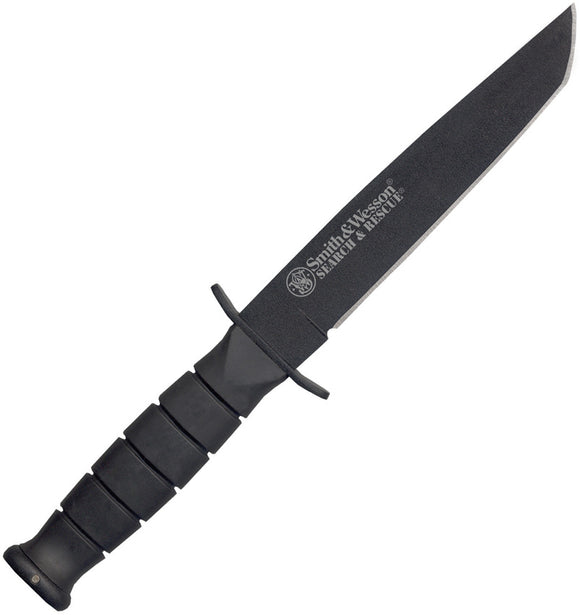 Smith & Wesson Search & Rescue Black 440 Stainless Tanto Fixed Blade Knife SURT