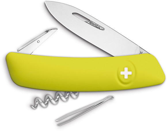 Swiza D01 Swiss Pocket Knife Screwdriver  Yellow Folding Multi-Tool 101080
