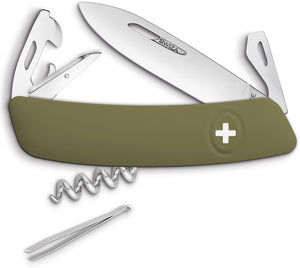 Swiza D03 Swiss Pocket Knife Screwdriver Corkscrew Olive Green Multi-Tool 301050