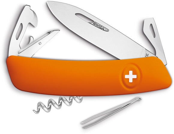 Swiza D03 Swiss Pocket Knife Screwdriver Tweezers Pink Handle Multi-Tool 301910