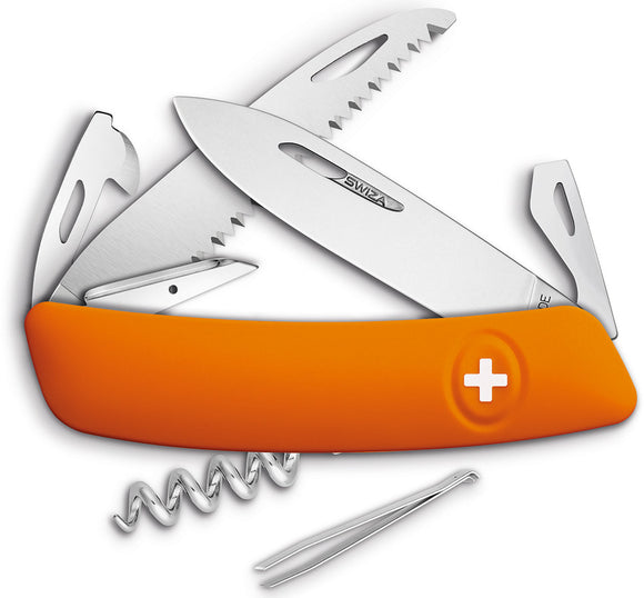 Swiza D05 Swiss Pocket Knife Screwdriver Tweezers Orange Multi-Tool 501060