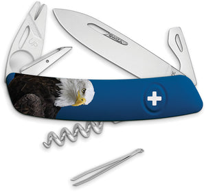 Swiza TT03 Blue Tick Mult-Tool Eagle Folding Corkscrew Pocket Knife B070W001