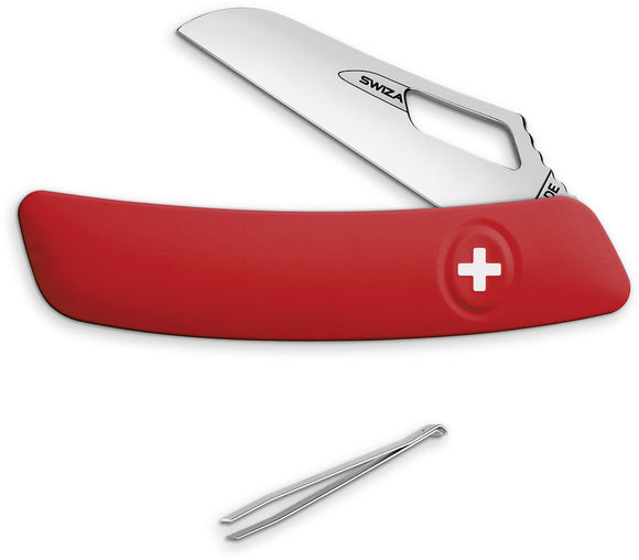 Swiza Garden Floral Red Synthetic Folding Stainless Pocket Knife GR9001000