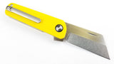 Finch Runtly Knife Satin Stonewash Finish 154CM Steel Blade Yellow G10 Handle