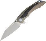 Bestech Knives Pterodactyl Framelock Bronze Titanium Handle S35VN Knife