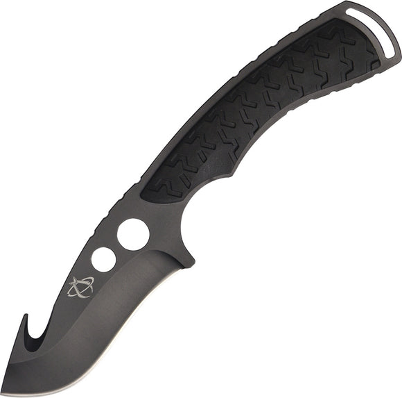 Mantis Foundation Fixed Blade Black Gut Hook Stainless Hunting Knife