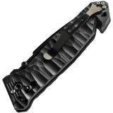 TB Outdoor C.A.C. S200 Axis Lock Black Folding Serrated Nitrox Pocket Knife 045