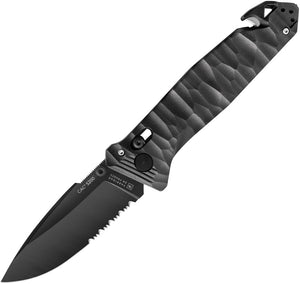 TB Outdoor C.A.C. S200 Axis Lock Black PA6 Folding Nitrox Pocket Knife 054