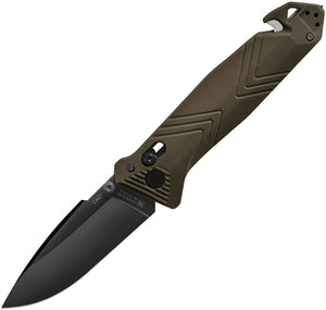 TB Outdoor C.A.C. Utility Axis Lock OD Green PA6 Folding Nitrox Steel Pocket Knife 060