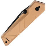 TB Outdoor Unboxer EDC Slip Joint Coyote Tan Folding Nitrox Pocket Knife 101